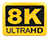 8K logo 50