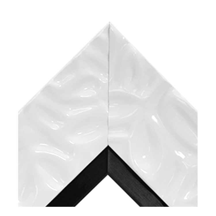 Calm Waters White Brushed Black Thin