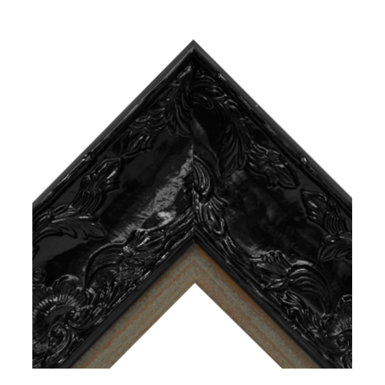 Renaissance Black Gloss-Distressed Wood