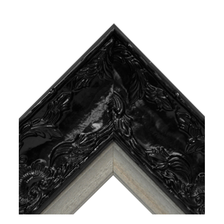 Renaissance Black Gloss-Platinum Crown Textured