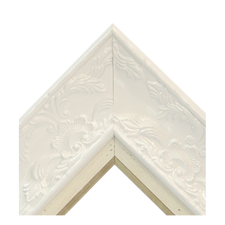 Renaissance White Gloss-Distressed Cream Gold