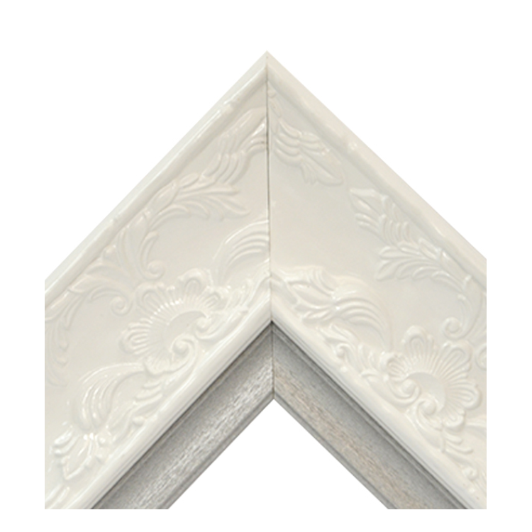 Renaissance White Gloss-Platinum Crown Textured